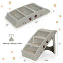 Collapsible Plastic Pet Stairs 4 Step Ladder for Small Dog and Cats by LJGDeals