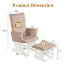Baby Nursery Relax Rocker Rocking Chair Glider and Ottoman Cushion Set by LJGDeals