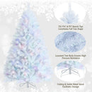 6 Feet Iridescent Tinsel Artificial Christmas Tree with 792 Branch Tips by LJGDeals