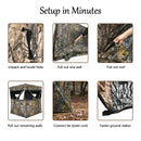 3 Person Portable Surround View Tent with Slide Mesh Window by LJGDeals