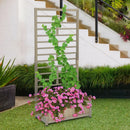 Raised Garden Bed with Trellis for Climbing Plants by LJGDeals