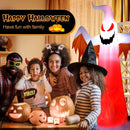 8 Feet Halloween Inflatable Ghost with Rotatable Flame LED Lights by LJGDeals