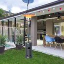 Outdoor Heater Propane Standing LP Gas Steel with Table by LJGDeals