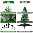 7 Feet Artificial Christmas Tree with 1260 Mixed PE and PVC Tips by LJGDeals