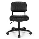 PU Leather Adjustable Office Chair Swivel Task Chair with Backrest by LJGDeals
