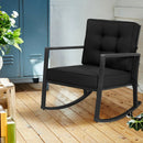 Patio Rattan Rocker Outdoor Glider Rocking Chair Cushion Lawn by LJGDeals