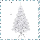 6' / 7.5' / 9' Hinged Artificial Christmas Tree with Metal Stand by LJGDeals