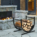 17 Inch U-Shaped Firewood Rack Steel by LJGDeals