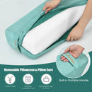 Yoga Bolster Pillow with Washable Cover and Carry Handle by LJGDeals