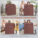 800W 2 Person Portable Steam Sauna Tent SPA with Hat Side Holes 3L Steamer by DirectDeals