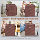800W 2 Person Portable Steam Sauna Tent SPA with Hat Side Holes 3L Steamer by LJGDeals