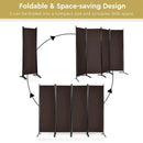 4-Panel Room Divider with Steel Frame by LJGDeals