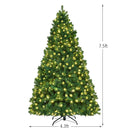 7 Feet PVC Artificial Christmas Tree with LED Lights by LJGDeals
