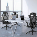 High Back Mesh Executive Chair with Adjustable Lumbar Support by LJGDeals