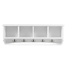 Wall-Mounted Storage Cabinet Hanging Entryway Shelf Coat Rack by LJGDeals