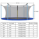 Replacement Weather-Resistant Trampoline Safety Enclosure Net-15 ft by LJGDeals