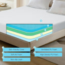 10 Inch Air Foam Pressure Relief Bed Mattress with Jacquard Soft Cover by LJGDeals
