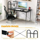 48-Inch Reversible Computer Desk with Storage Shelf by LJGDeals