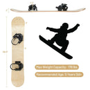 Winter Sports Snowboarding Sledding Skiing Board with Adjustable Foot Straps by LJGDeals