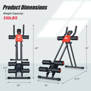Foldable Adjustable Core Abdominal Trainer with 3 Adjustable Resistance and LCD Display by LJGDeals