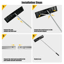 20 Feet Extendable Aluminum Snow Roof Rake with Anti-slip Handle by LJGDeals