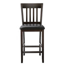 25 Inches Set of 2 Bar Stools with Rubber Wood Legs by LJGDeals