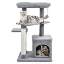 Cat Tree with Perch and Hanging Ball for Indoor Activity Play and Rest by LJGDeals