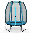 4 Feet Kids Trampoline Recreational Bounce Jumper with Enclosure Net-Blue by LJGDeals