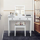 Vanity Dressing Table Set with Flip Top Mirror and 3 Drawers by LJGDeals
