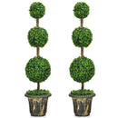 4 Feet Artificial Topiary Triple Ball Tree Plant by LJGDeals
