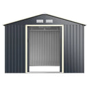 9 x 6 Feet Metal Storage Shed for Garden and Tools-Gray by LJGDeals