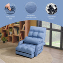 Folding Lazy Floor Chair Sofa with Armrests and Pillow by DirectDeals
