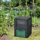 80-Gallon Outdoor Composter with Large Openable Lid and Bottom Exit Door by LJGDeals