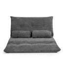 6-Position Adjustable Sleeper Lounge Couch with 2 Pillows by LJGDeals