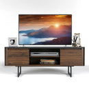 Wooden TV Stand with 2-Door Storage Cabinets for for TVs up to 55 Inch by LJGDeals