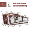 62 Inch Wooden Rabbit Hutch with Pull Out Tray by LJGDeals