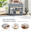Console Table 3-Tier with Drawer and Storage Shelves by DirectDeals