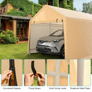 9 x 17 Feet Heavy Duty Carport Canopy-Yellow by LJGDeals