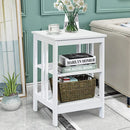 2 Pieces 3-Tier Nightstand with Reinforced Bars and Stable Structure by LJGDeals