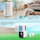 1750 Sq. Ft 32 Pints Dehumidifier with Auto Defrost and 24H Timer Drain Hose-White by LJGDeals