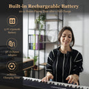 88-Key Folding Electric Lighted Piano Full-Size Portable Keyboard MIDI by LJGDeals