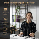 88-Key Folding Electric Lighted Piano Full-Size Portable Keyboard MIDI by LJGDeals
