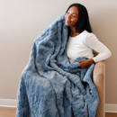 PATTERNED FAUX FUR XL THROW BLANKETS by Saranoni