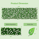 4 Pieces Expandable Faux Ivy Privacy Screen Fence Panel Pack with Flower by DirectDeals
