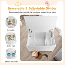Wooden Cat Litter Box Enclosure with Top Opening Side Table Furniture by LJGDeals