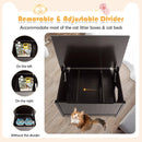 Wooden Cat Litter Box Enclosure with Top Opening Side Table Furniture by LJGDeals
