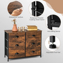 6 Fabric Drawers Storage Chest with Wooden Top by LJGDeals