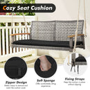 2-Person Patio Wicker Hanging Swing Chair by LJGDeals