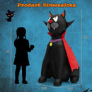 4.7 Feet Halloween Inflatable Vampire Cat with Red Cloak by LJGDeals