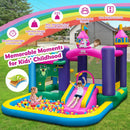 6-in-1 Kids Inflatable Unicorn-themed Bounce House with 735W Blower by LJGDeals